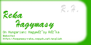 reka hagymasy business card